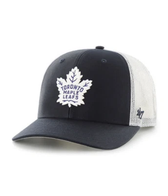 Toronto Maple Leafs '47 Brand Navy Blue Trucker Snapback Adjustable Hat - Image 1 of 2