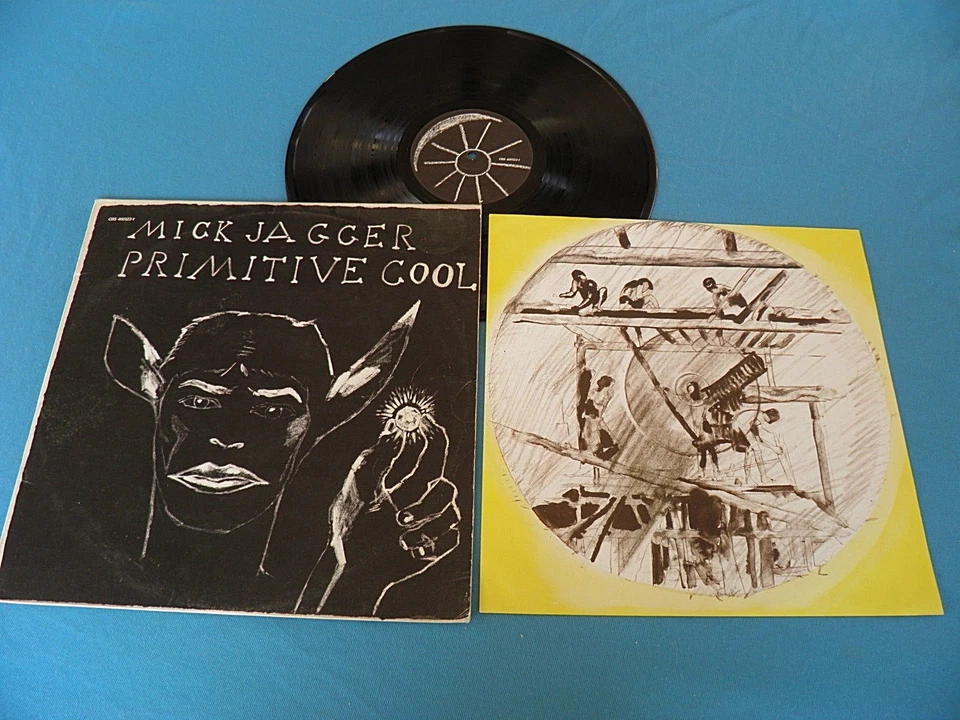 Mick Jagger Primitive Cool RARE 1987 Israel Press LP Simon Phillips / Jeff Beck - Image 1 of 1