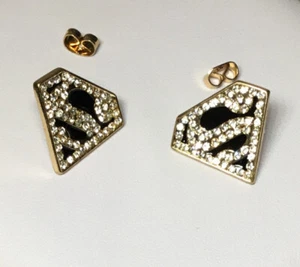 Sparking Superwoman Black Earrings - Picture 1 of 4