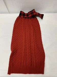 Cable Knit Dog Cat Sweater Fall Winter Large - Picture 1 of 6