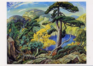 Group of Seven•Arthur Lismer•Bright Land 1938 Canadian Art POSTCARD - Picture 1 of 1
