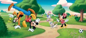 Carta da Parati Murale Mickey Mouse 202x90cm Cameretta per Bambini Grande Poster