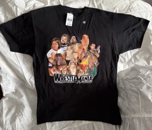 WWE Wrestle Mania Super Stars Legends Retro Graphic Shirt Hulk Hogan Andre Giant - Picture 1 of 21