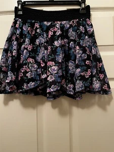 Justice Girls 12 Tulle Tiered Ruffle Short Skirt With Attached Shorts - Picture 1 of 5