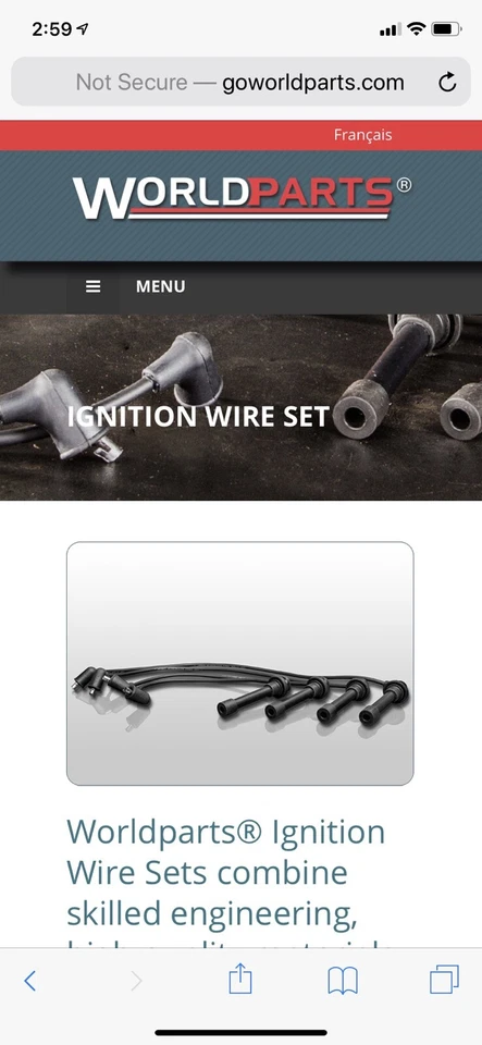 Juego de cables de bujía para Ford Expedition 1997-1998 Foto 1 de 1