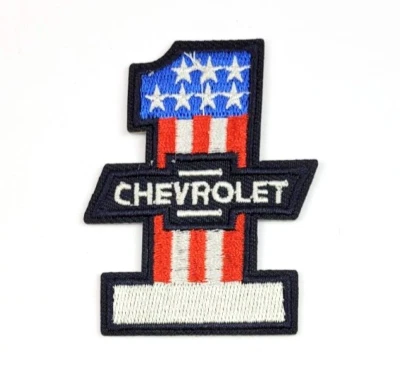 Chevrolet Camaro Corvette USA Nr 1 Racing Patch Bügelflicken gestickter Aufnäher