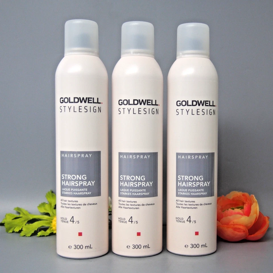 3 PACK Goldwell StyleSign Hold 4 Strong Hairspray 300ml - Image 1 of 2