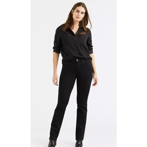 Levi's 505 klassisches gerades Bein Damen schwarz Denim Baumwolle Jeans Größe 30 x 30 - Bild 1 von 12