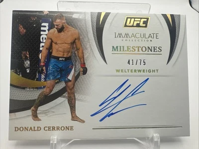 Donald Cerrone 2021 IMAC Milestones Auto 41/75 UFC- 1953 - Image 1 of 2