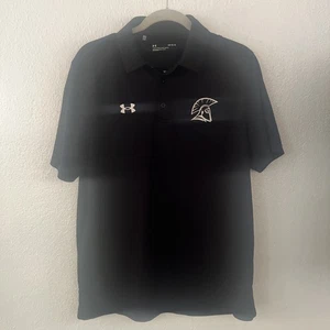 Under Armour Men's Large Black Collared Loose Pullover Shirt Short Sleeve - Picture 1 of 11