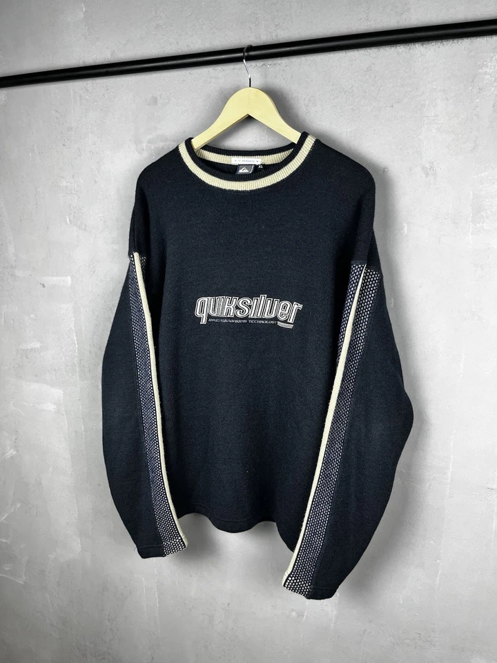 罕见复古 90 年代 Quiksilver 针织毛衣档案 — 第 1/4 张图片