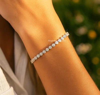 Pulsera de cristal Swarovski Elements para mujer joyería de moda deslumbrante diseño elegante Foto 1 de 4