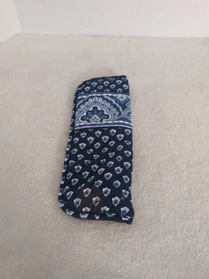 Vera Bradley Curling/Flat Iron/Umbrella Cover in Geometric Paisley Blue Quilted - Image 1 of 3