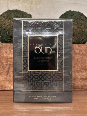 Perry Ellis Oud Black Vanilla Absolute EDP 3,4 oz/100 ml - NUEVO Y SELLADO Foto 1 de 4