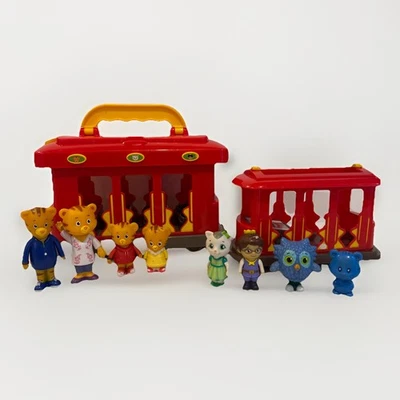 Lote de figuras y trolley electrónico Daniel Tigers Neighborhood Deluxe Foto 1 de 4