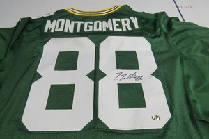 Green Bay Packers Ty Montgomery signiertes offizielles NFL On Field Trikot mit Etikett - Bild 1 von 6