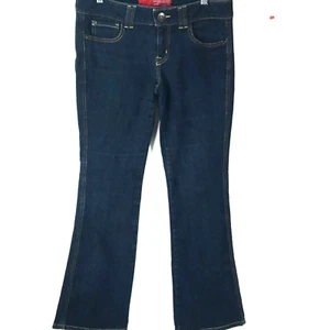 Guess Boot Cut Sweetheart Blue Denim Jeans Women 29 Stretch Ultra Low Rise 34X32 - Picture 1 of 11