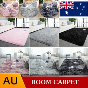 Floor Mat Rugs Shaggy Rug Area Carpet Large Soft Mat Bedroom Living Room Mats AU - Picture 1 of 19
