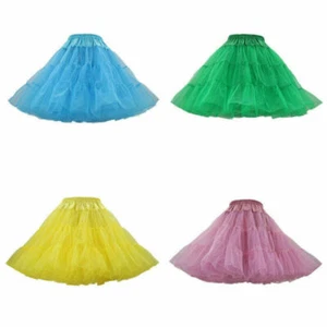 RULTA 19.6" Retro Underskirt 50s Swing wedding Petticoat Rockabilly Tutu Skirt 1 - Picture 1 of 21