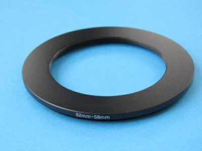 82mm to 58mm Stepping Step Down Ring Camera Lens Filter Adapter Ring 82-58mm - Image 1 of 2