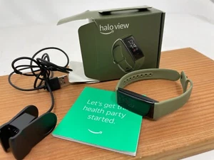 Amazon Halo View Fitness Tracker Cinturino Sportivo Taglia S/M Verde Salvia-Mai Usato - Foto 1 di 8