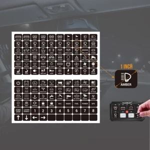 AUXBEAM 120PCS XL 8 Gang Switch Panel Sticker Switch Label Decal for Truck ATV - Picture 1 of 7