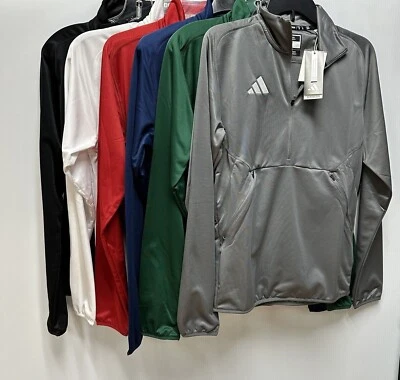 Adidas Jacket 6 colors sideline 21 team issue 1/4 zip LS knit sizes: S--3XL NWTs - Image 1 of 4