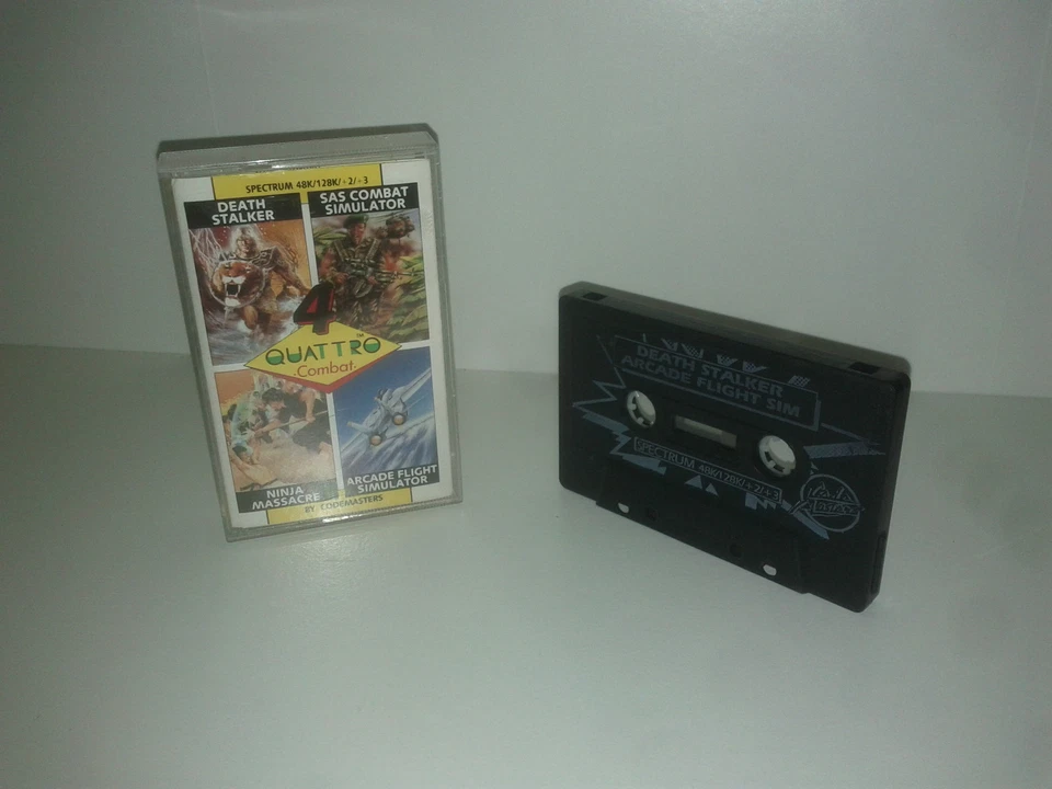 Sinclair ZX Spectrum - Quattro Combat par Codemasters / Death stalker, Ninja ... - Photo 1/1