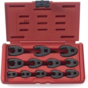 Crowfoot Wrench Set 1/2" and 3/8” Drive, 12 Piece, SAE Crows Foot Wrench - Picture 1 of 5