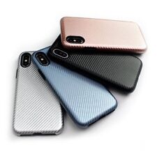 iPhone XS / iPhone X / 10S - Hard Hybrid Armor Case Carbon Fiber Texture Cover