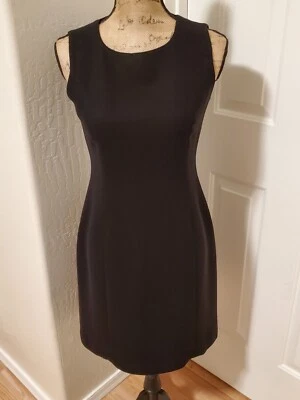 Casual Corner Women's Size 2 Black Sleeveless Sheath Dress - Image 1 of 4