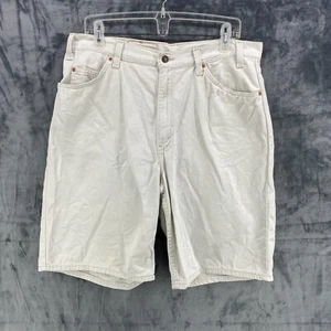 Levis 560 Vintage Shorts Baggy Made in USA Jorts 36 x 11 Mens Loose Skater White - Picture 1 of 18