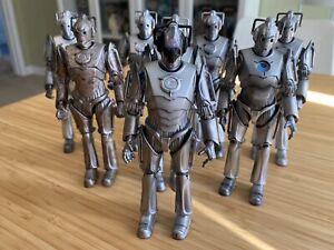 Doctor Who Set Cyberman Cyber Leader (Next Doctor) x 8 5.5” Figure Character BBC