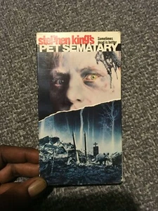 Stephen King’s PET SEMATARY VHS Horror 1989 Fred Gwynne Paramount Picture - Picture 1 of 7