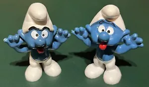 Schlümpfe Naughty Schlumpf #20077 Dilly Face Vintage Peyo PVC Figur 1973 HK Deutschland - Bild 1 von 6