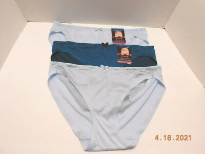 全新 Maidenform 3 对 舒适,无展示比基尼,内裤 XL/8 多色 40046 — 第 1/3 张图片
