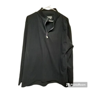 Peter Millar Mens Element Wind Golf Pullover Jacket Black Size XL - Picture 1 of 9