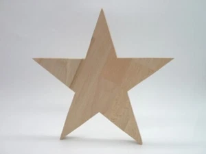 Weihnachtsstern aus Holz mit Bohrung Weihnachtsdeko Sterne div. Größen Neu Stern - Bild 1 von 5
