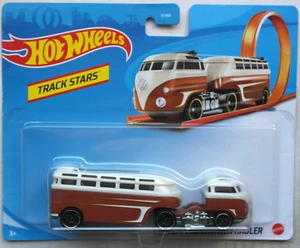 Hot Wheels Track Stars Custom Volkswagen Hauler VW T1 Samba braun/creme Neu/OVP - Picture 1 of 5