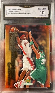 2003 Upper Deck Lebron James rookie Collectibles Paul Pierce HOF Gem mint 10 - Picture 1 of 2