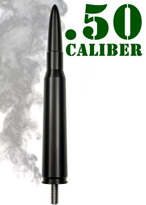 50 Caliber Bullet Aluminum Antenna - Fits: 1997-2011 Dodge Dakota - Image 1 of 4
