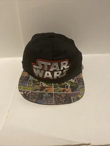 Star Wars Silver Embroidered Comic Strip Brim Baseball Cap Chewbacca Snapback. - Picture 1 of 2