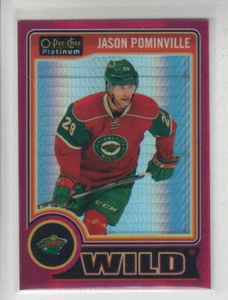 14/15 OPC Platinum Minnesota Wild Jason Pominville Red Prism card #113 Ltd #/135 - Picture 1 of 2