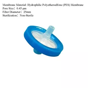 0.45 μm PES Membrane Syringe Filter (100 pK) - Picture 1 of 1