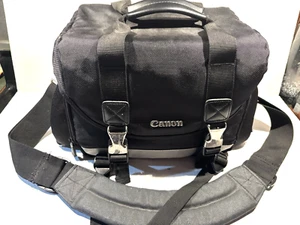 Canon Camera Travel Bag w/Adjustable Shoulder Strap Padded Dividers Zippers - Picture 1 of 20
