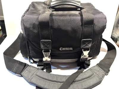 Bolsa de viaje para cámara Canon con correa ajustable para el hombro divisores acolchados cremalleras Foto 1 de 4