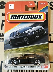 MATCHBOX - 2025 LONG CARD - HOLDEN VF COMMODORE SSV BLACK 106/125 - Picture 1 of 2
