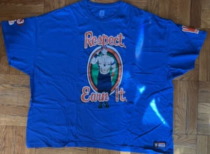 T-Shirt John Cena Respect Earn It WWE authentische blaue Herrenausrüstung GRÖSSE 5X - Bild 1 von 7