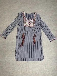 Abito donna Chelsea & Theodore cotone boho intricato ricamo sud-ovest S - Foto 1 di 8