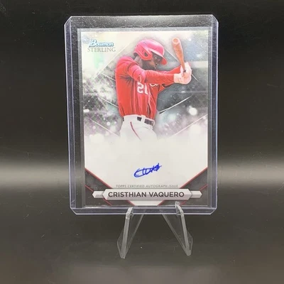 2023 Bowman Sterling Prospect Autograph #PA-CV Cristhian Vaquero Auto Nationals - Image 1 of 2